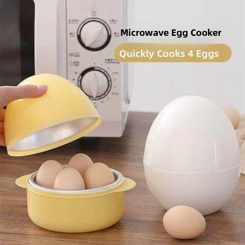 Kitchen Appliances Essentials - 白い小型電子レンジ卵調理器赤ちゃんの朝食必須キッチン家電卵ボイラー装置家庭用クイック調理ツール