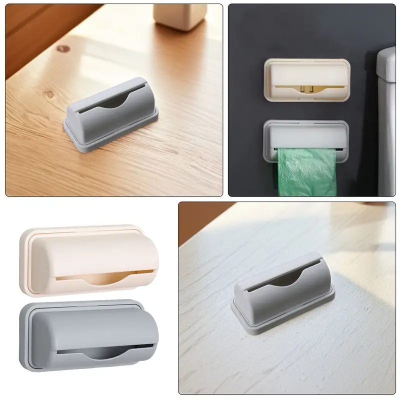 Kitchen Appliances Organizer - 1/2/3/4個 壁掛け式ゴミ袋ディスペンサー キッチン必需品 バッグ収納オーガナイザー キャビネット、棚、バスルーム、ガレージ用