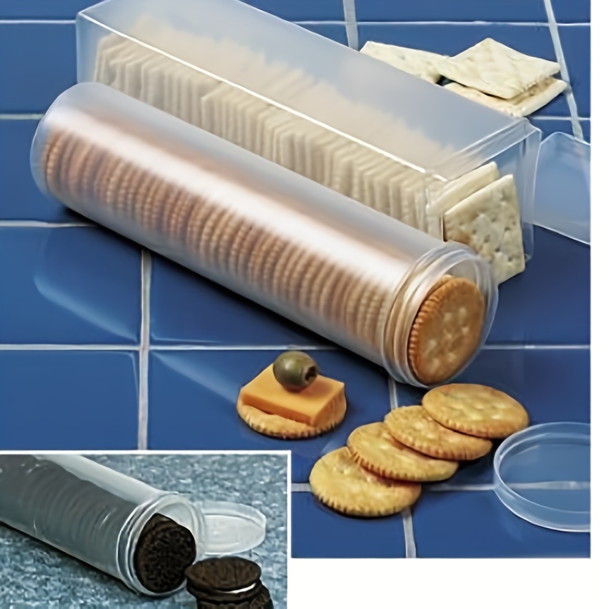Kitchen Appliances Organizer - 透明な長方形の密閉食品保存容器（蓋付き）- 再利用可能なプラスチック製キッチンオーガナイザーボックス（パスタ、ビスケット、スナック用）