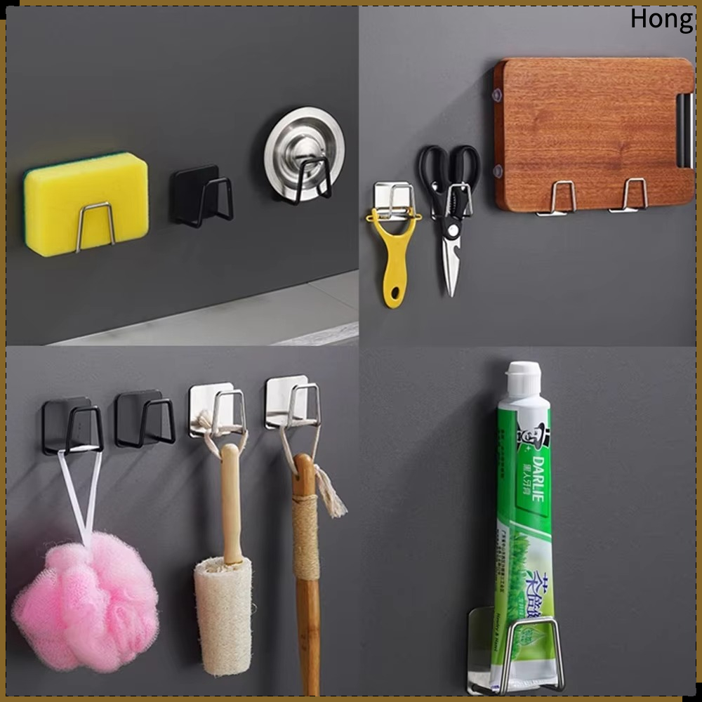Kitchen Appliances Organizer - キッチンスポンジ収納、シンク排水口用乾燥ラック、棚、トイレ・浴室用スポンジホルダー、清掃用スポンジラック、フック、アクセサリー、ツール