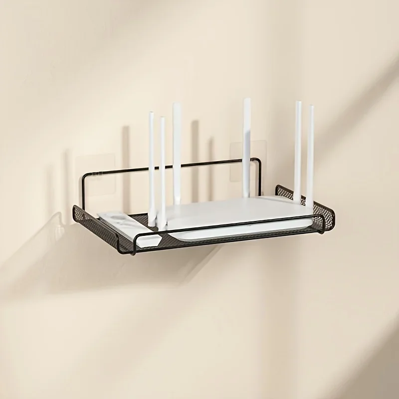 Kitchen Appliances Organizer - ステンレス製ルーターシェルフ 穴あけ不要 WiFi 壁掛けルーター収納オーガナイザー ホーム バスルーム