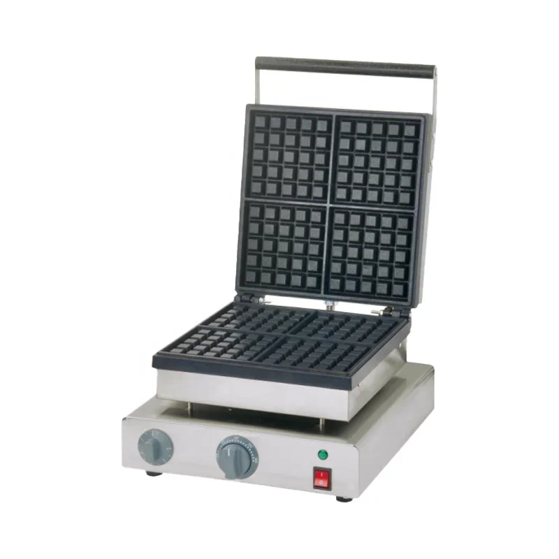シェフプロセンシャルズ 4プレート業務用ワッフルメーカー 高 - Waffle Iron Belgian のレビューと価格