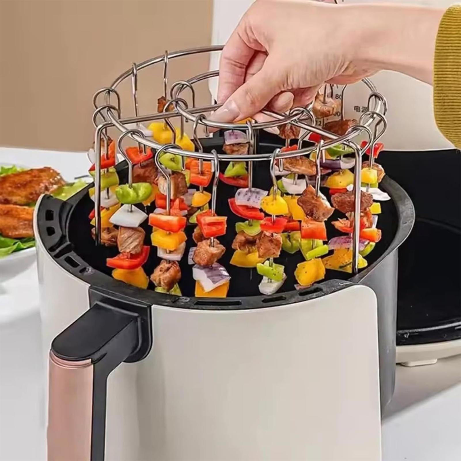 ポータブルステンレス鋼エアフライヤーグリルラウンド、グリル串 - Kitchen Appliances Hobart のレビューと価格