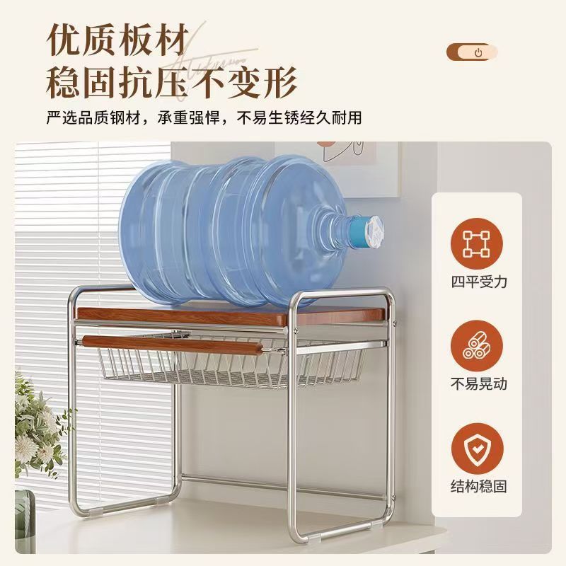 ミッドセンチュリーマイクロ波レンジ台プルアウトバスケットキッ - Kitchen Appliances Essentials のレビューと価格