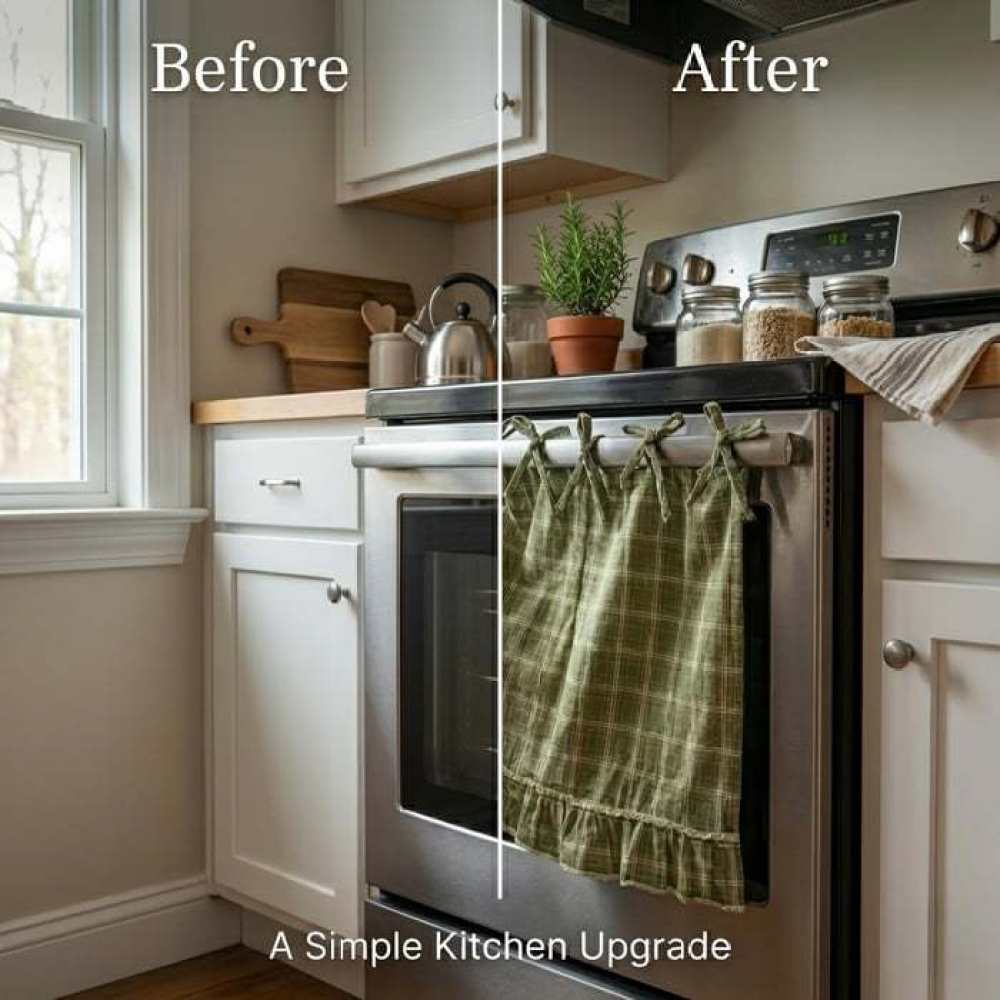 手作りのオーブンカバー。キッチンの装飾に。カントリー調の生地 - Kitchen Appliances Essentials のレビューと価格