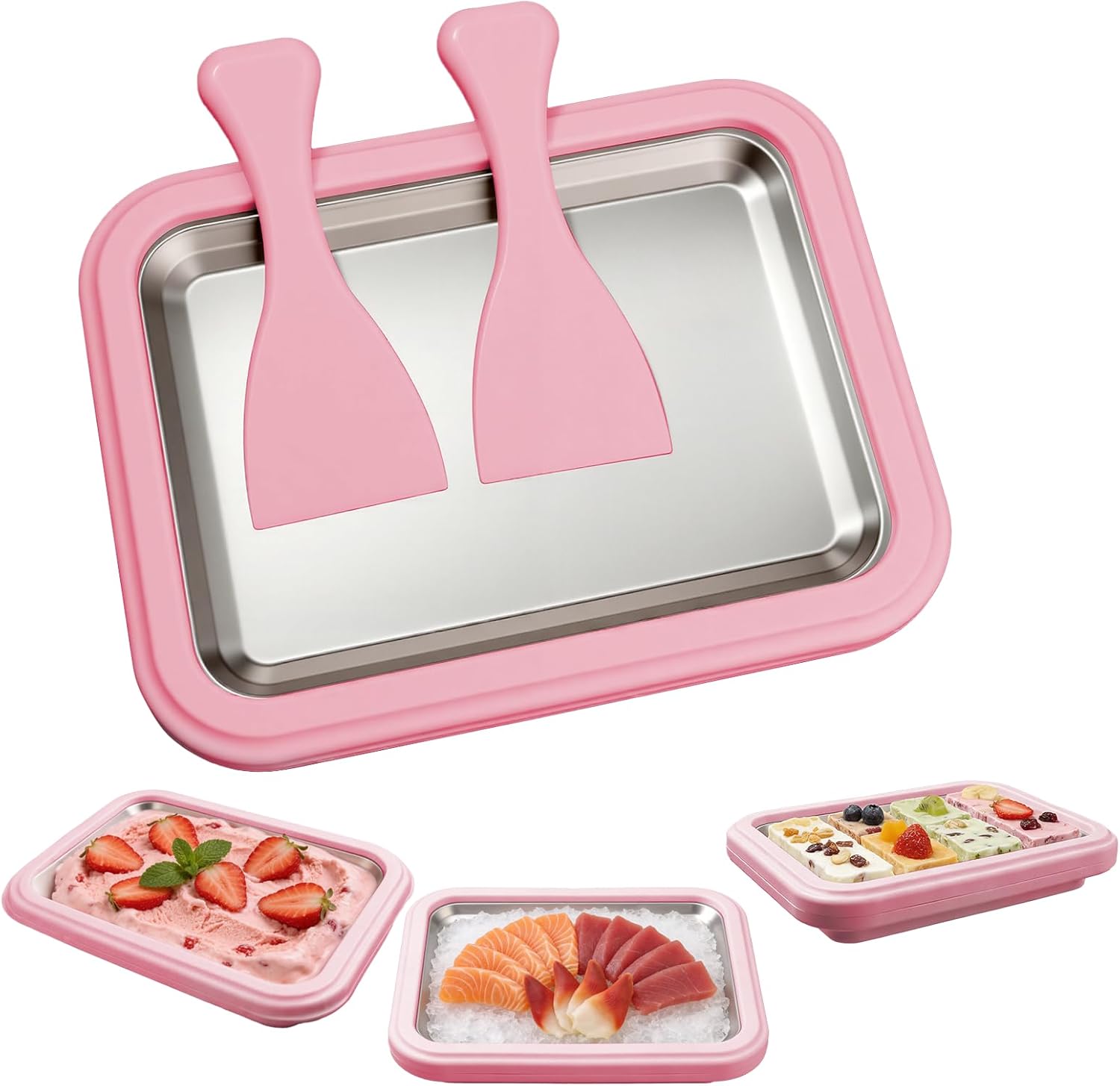 コードレス多機能アイス炒めプレート 自家製冷凍デザートのため - Kitchen Appliances Essentials のレビューと価格