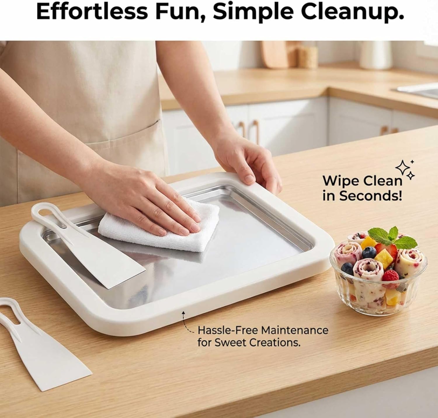 コードレス多機能アイス炒めプレート 自家製冷凍デザートのため - Kitchen Appliances Essentials のレビューと価格