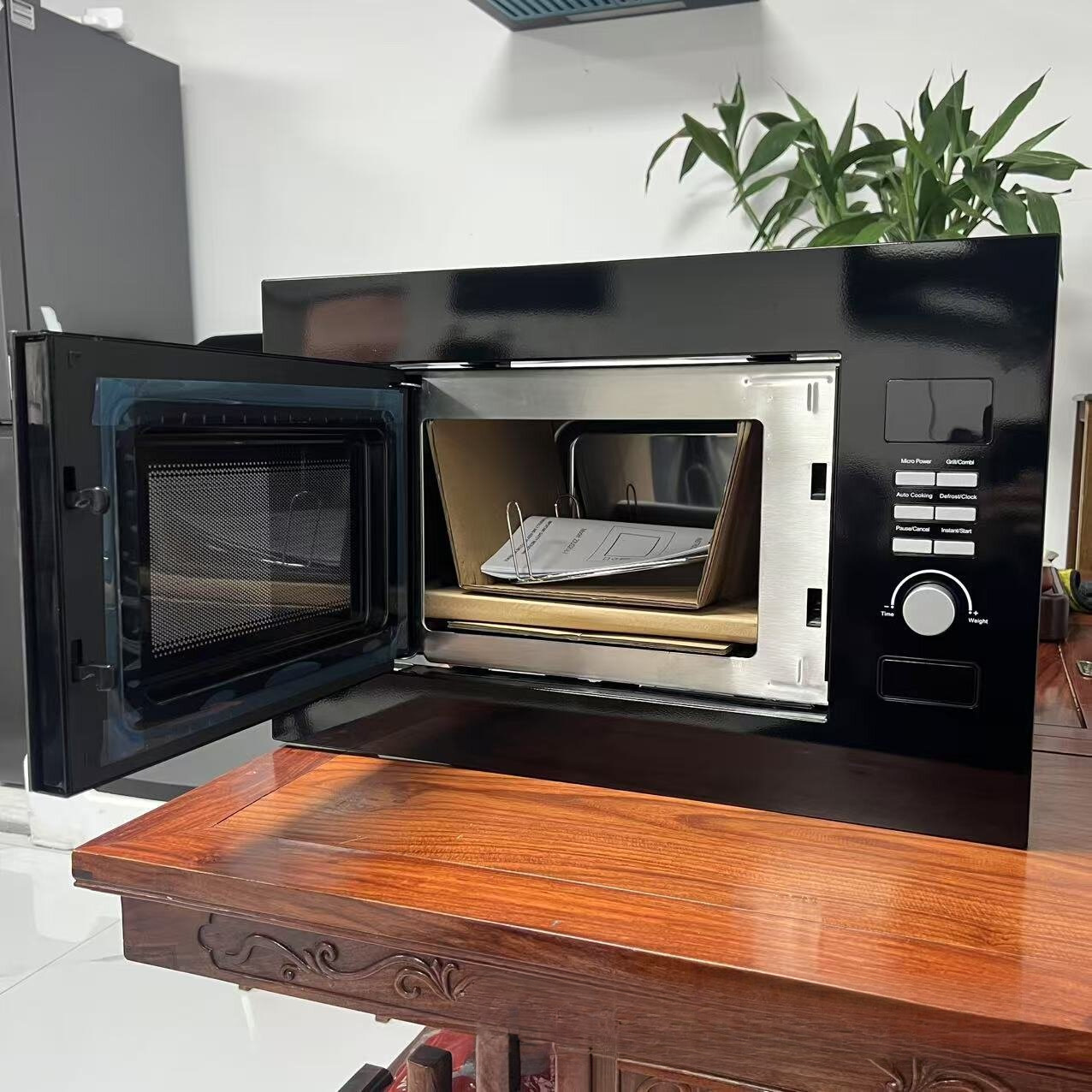 20L高品質電子レンジ、グリル機能付き小型キッチン家電 - Kitchen Appliances Built In のレビューと価格