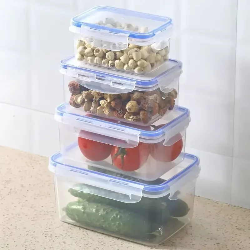 キッチン冷蔵庫密閉型長方形冷蔵庫収納ボックス蓋付きプラスチッ - Kitchen Appliances Organizer のレビューと価格