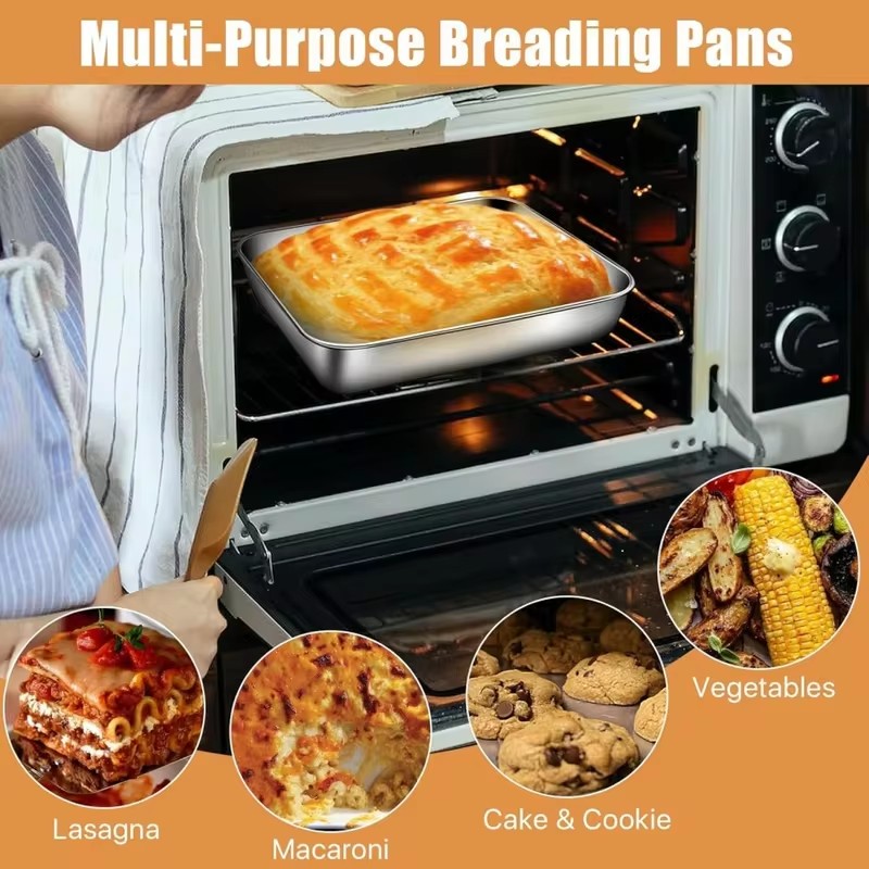 透明な蓋が付いた、3点セットのステンレス製食品保存容器。キッ - Kitchen Appliances Organizer のレビューと価格