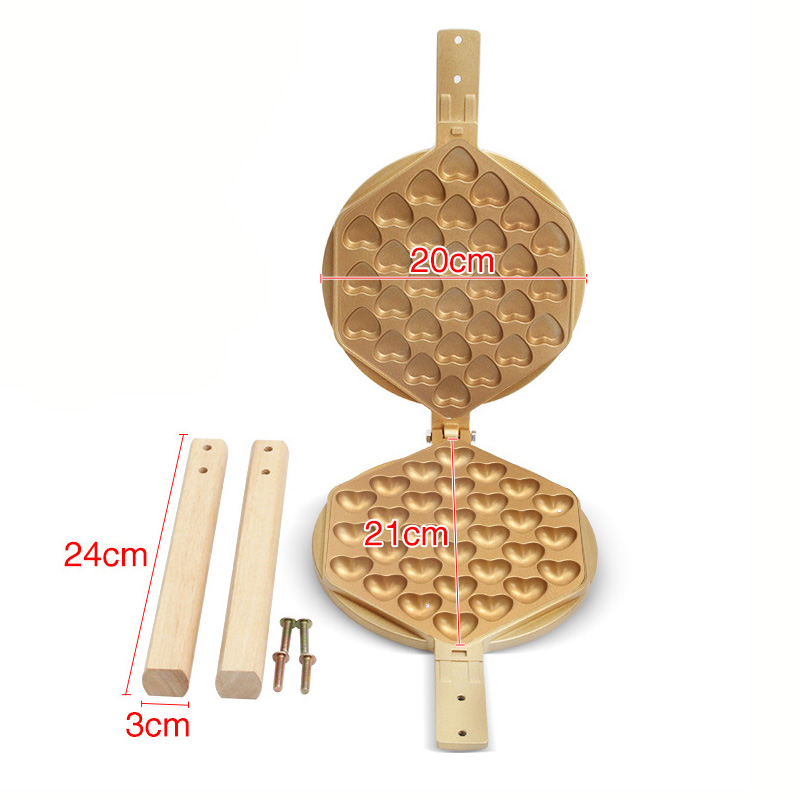 業務用ハート型ベルギーワッフルメーカー ステンレス製ワッフル - Waffle Iron Belgian のレビューと価格