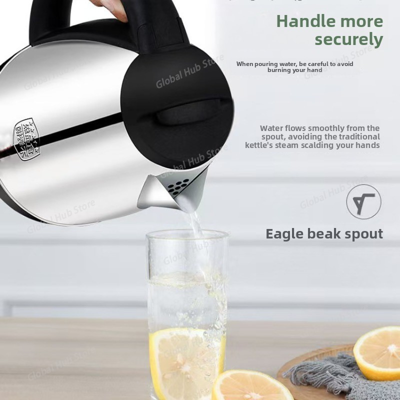 ステンレス鋼電気ケトル大容量内タンク急速沸騰家庭用電化製品キ - Kitchen Appliances Essentials のレビューと価格