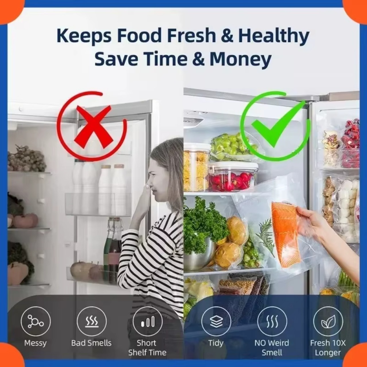 食品保存用電動真空シーラー。乾燥・湿潤モードに対応し、内蔵カ - Kitchen Appliances Built In のレビューと価格