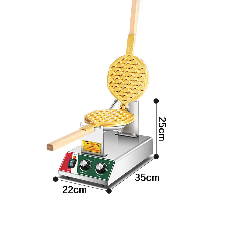 ハート型のベルギーワッフルメーカー、ステンレス製、両面加熱、 - Waffle Iron Belgian のレビューと価格